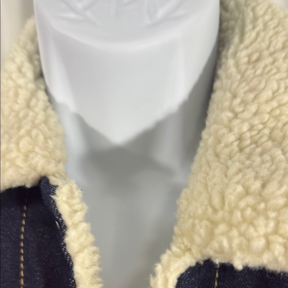Levi’s Red Tab Sherpa Denim Jacket Wool Lined XS - Picture 9 of 14
